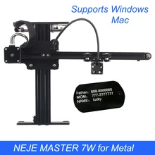 NEJE MASTER 3500 МВт/7 Вт лазерный гравировальный станок DIY мини ЧПУ для резки древесины Настольный гравер для металла/дерева/пластмассы