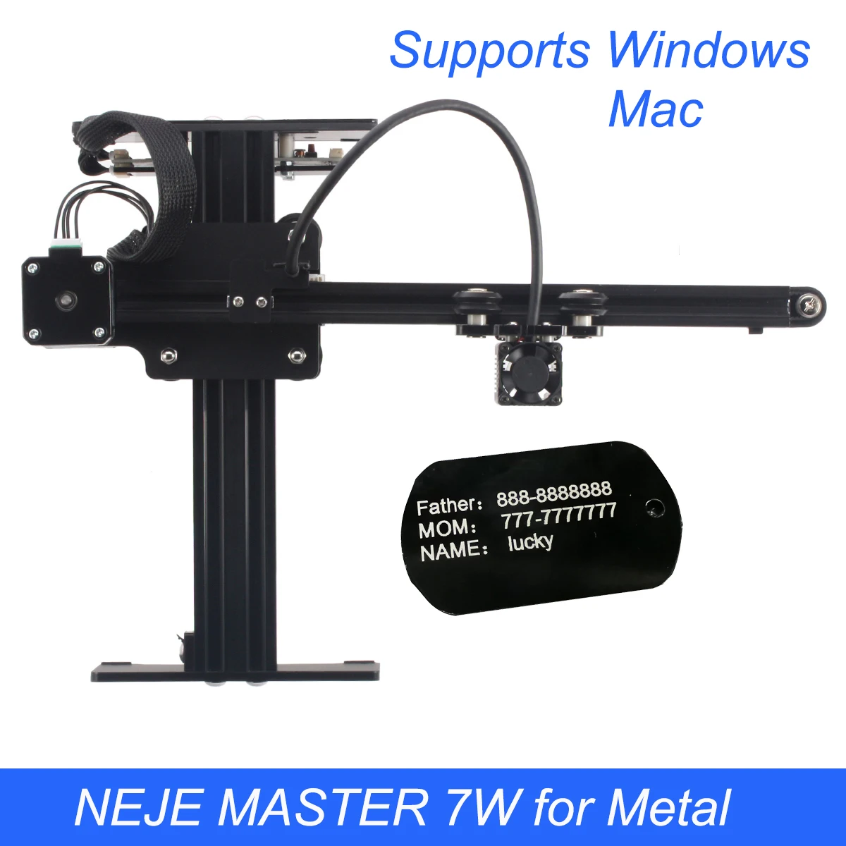 Ceny NEJE MASTER 3500 mW 7 W laserowa maszyna grawerująca DIY Mini CNC frezarka do drewna pulpit grawer do metalu drewna tworzyw sztucznych