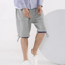 Летние шорты мужские модные однотонные мужские хлопковые шорты в повседневном стиле мешковатые пляжные шорты классические шорты длиной до колена 2xl-6xl 7xl 8xl