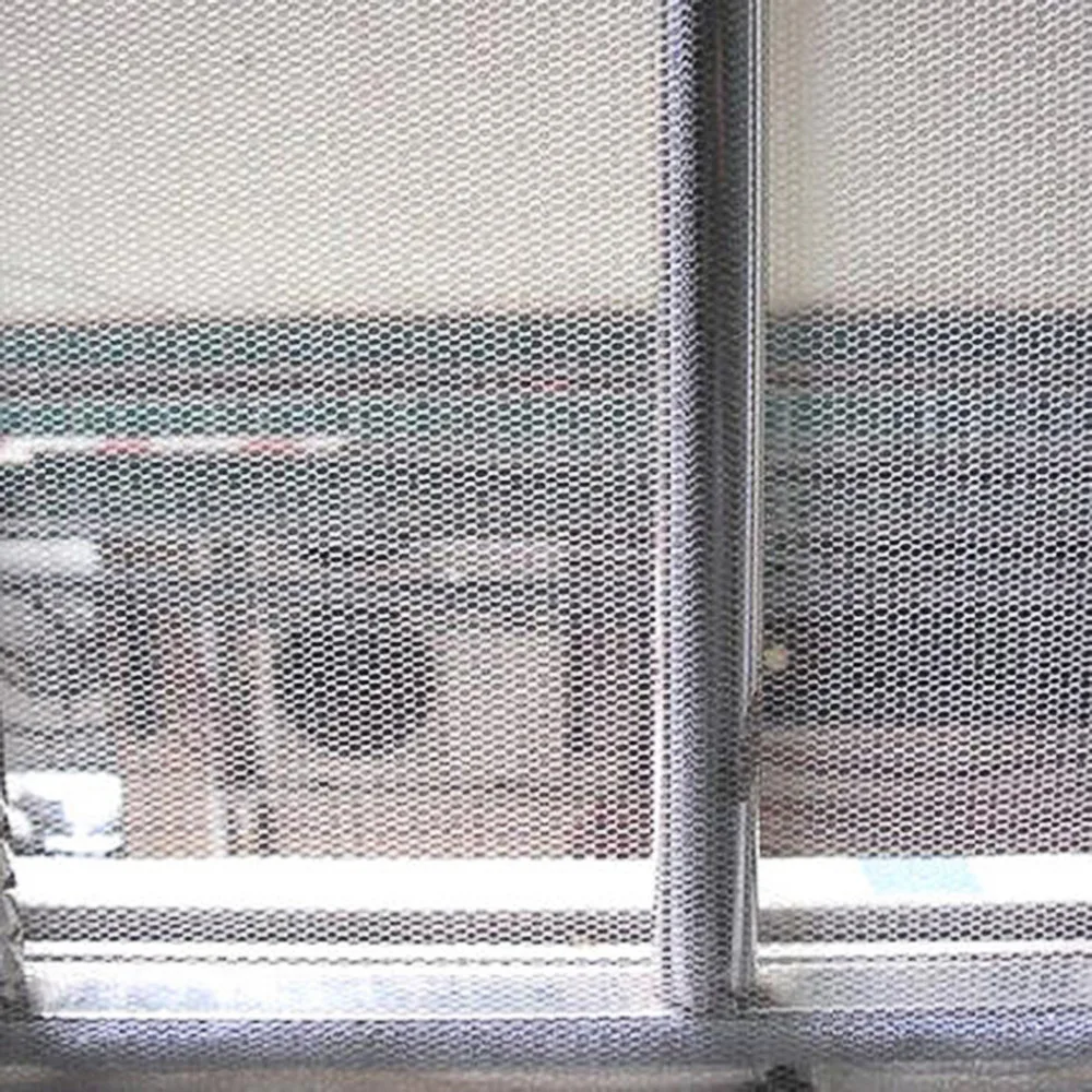 

New 10pcs Window Screen Self-adhesive anti-mosquito screens Net Mesh W/Self-Adhesive DIY Anti Mosquito Fly Bug
