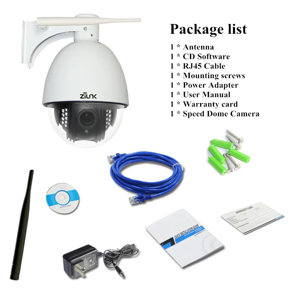 IP камера ZILNK Mini 960P PTZ купольная Водонепроницаемая с поддержкой Wi Fi|wireless ip camera|ip