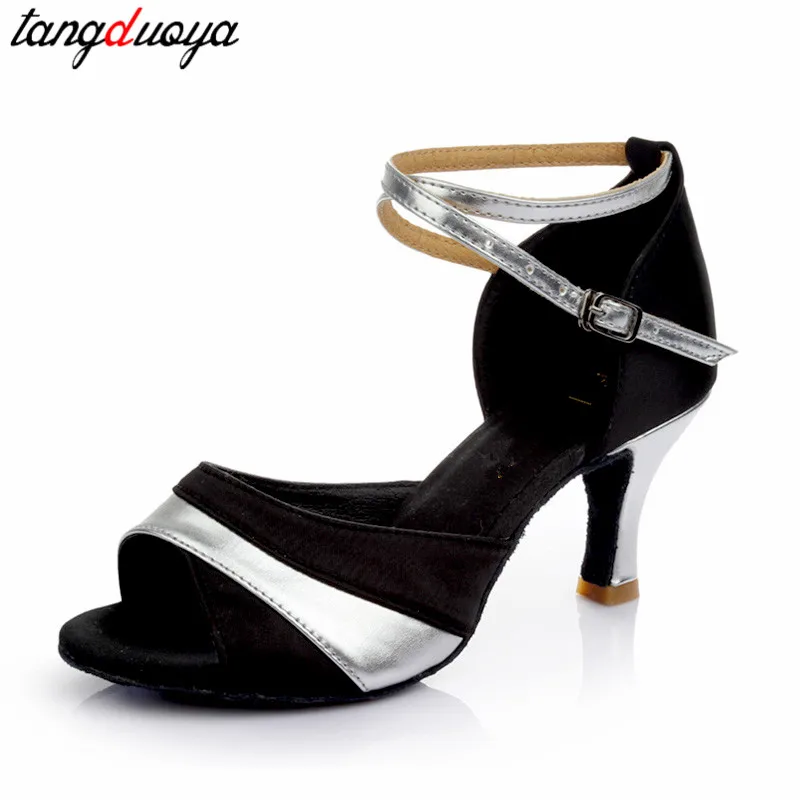 Ballroom Women Latin Salsa Dance Shoes Silver Sequin Ladies Tango Salsa Dancing Shoes High Heels 5/7cm Professional Dance Shoes Ballroom Women Latin Salsa Dance Shoes Silver Sequin Ladies Tango Salsa Dancing Shoes High Heels 5/7cm Professional Dance Shoes