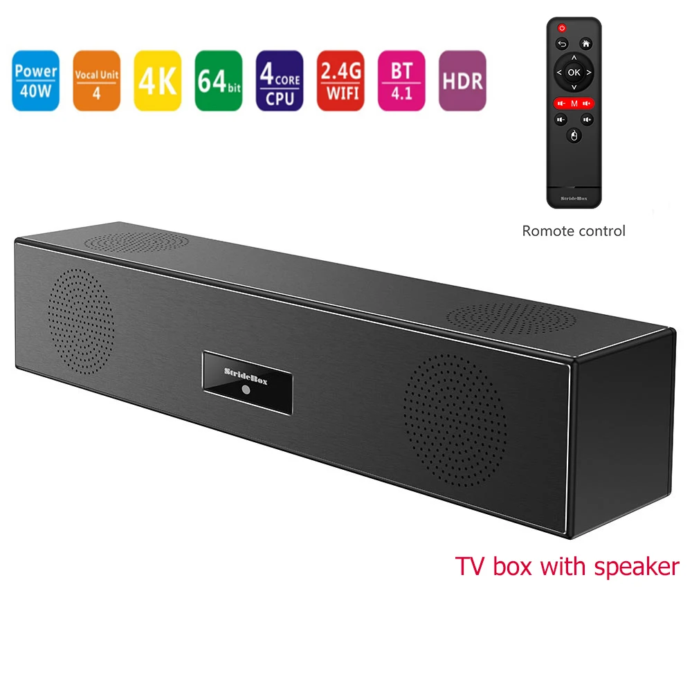 

2018 TV Box Android 7.1 Amlogic S905X Quad core 2GB/16GB Wifi Smart TV Box with Speaker HD Media Player Tvbox Set-top Box
