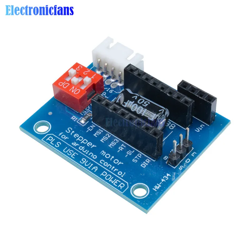 

1Pcs A4988 DRV8825 Stepper Motor Driver Control Panel Board Expansion Board Module V1.1 Active Component For 3D Printer