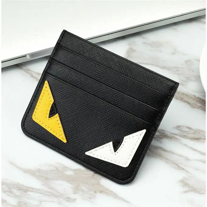 2019 small wallet card women Unisex Fashion Women Lichee Pattern Bank Card Package Coin Bag Card Holder