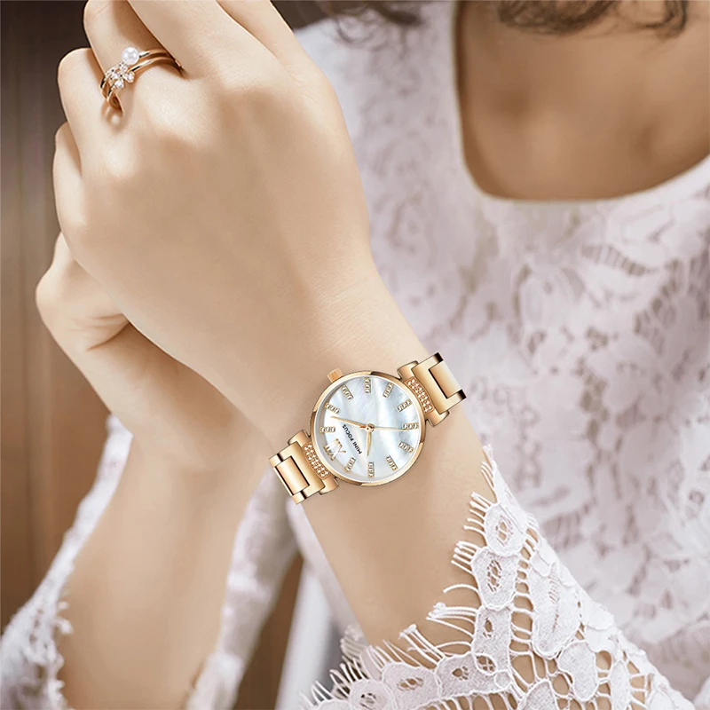 MINI FOCUS Women's Luxury Quartz Watches Simple Waterproof Dress Wrist Watch Lady Woman Relogios Femininos Clock 0227Rose MINI FOCUS Women's Luxury Quartz Watches Simple Waterproof Dress Wrist Watch Lady Woman Relogios Femininos Clock 0227Rose