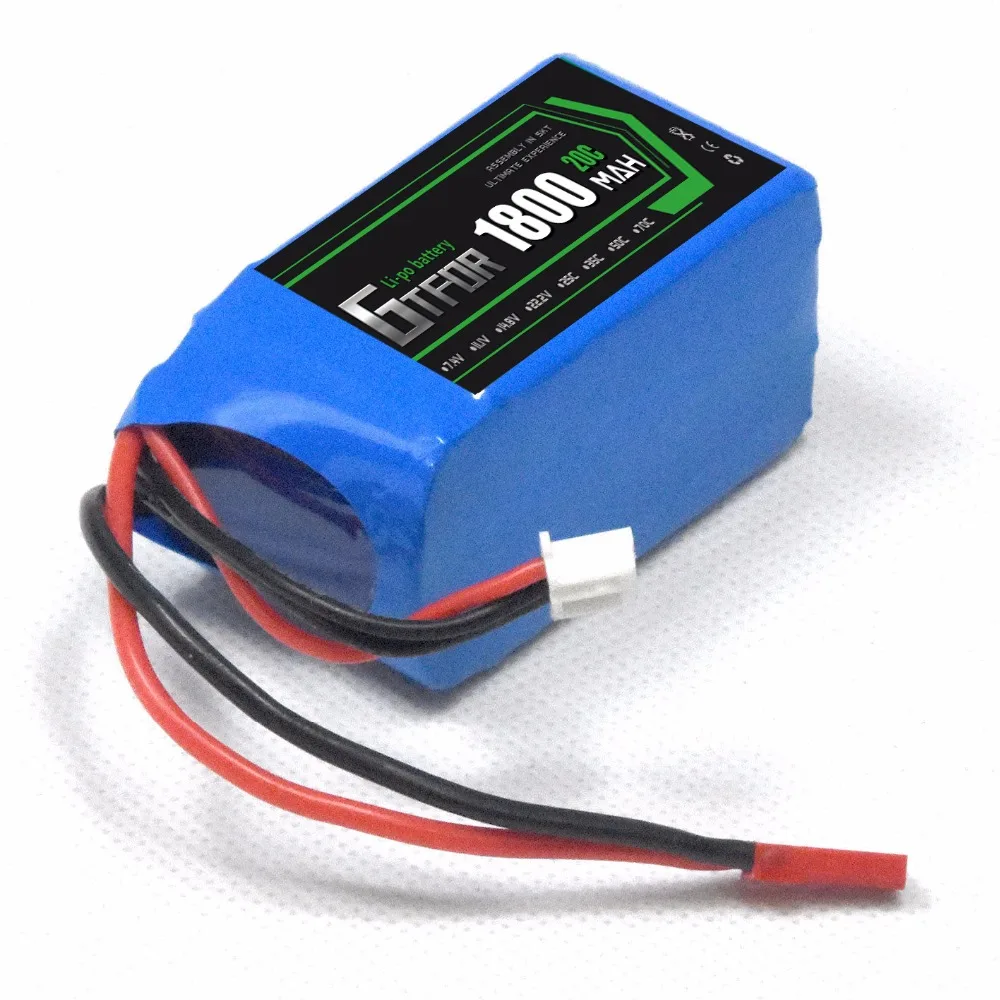 GTFDR 1 шт. литий полимерный 2S Lipo Аккумулятор 7 4 В 1800 мАч 20C Max 40C для Wltoys A959 b A969 A979 RC