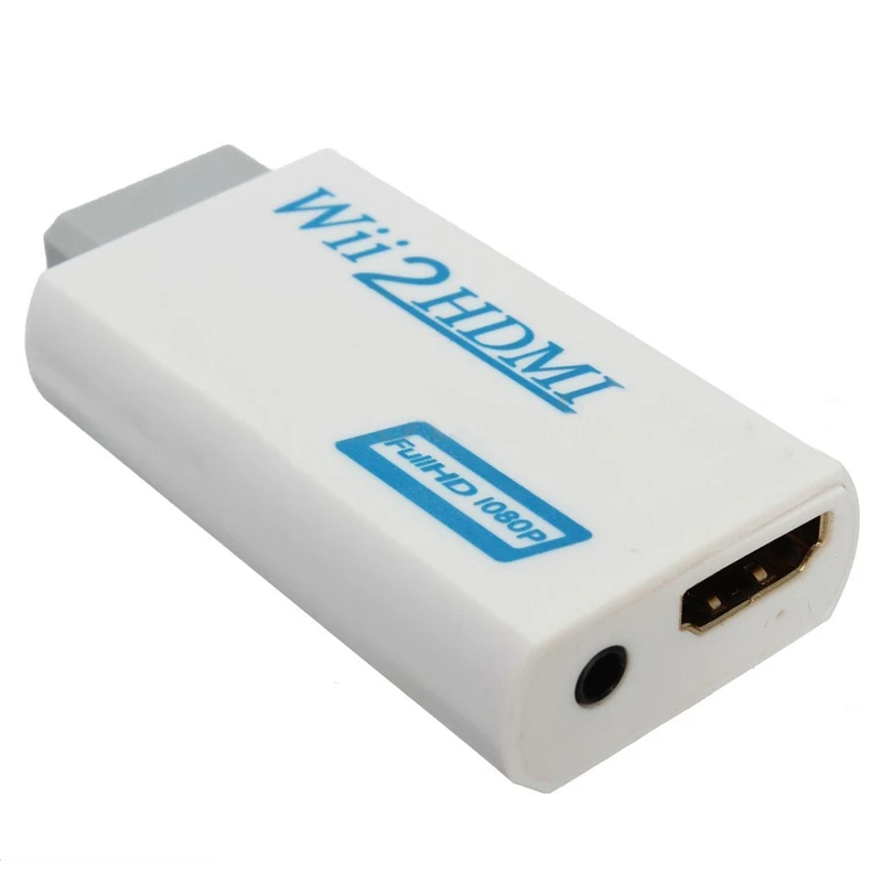  A HDMI Wii2HDMI Full HD FHD 1080P Dell'adattatore del Convertitore Audio Uscita di 3.5mm Martinetti