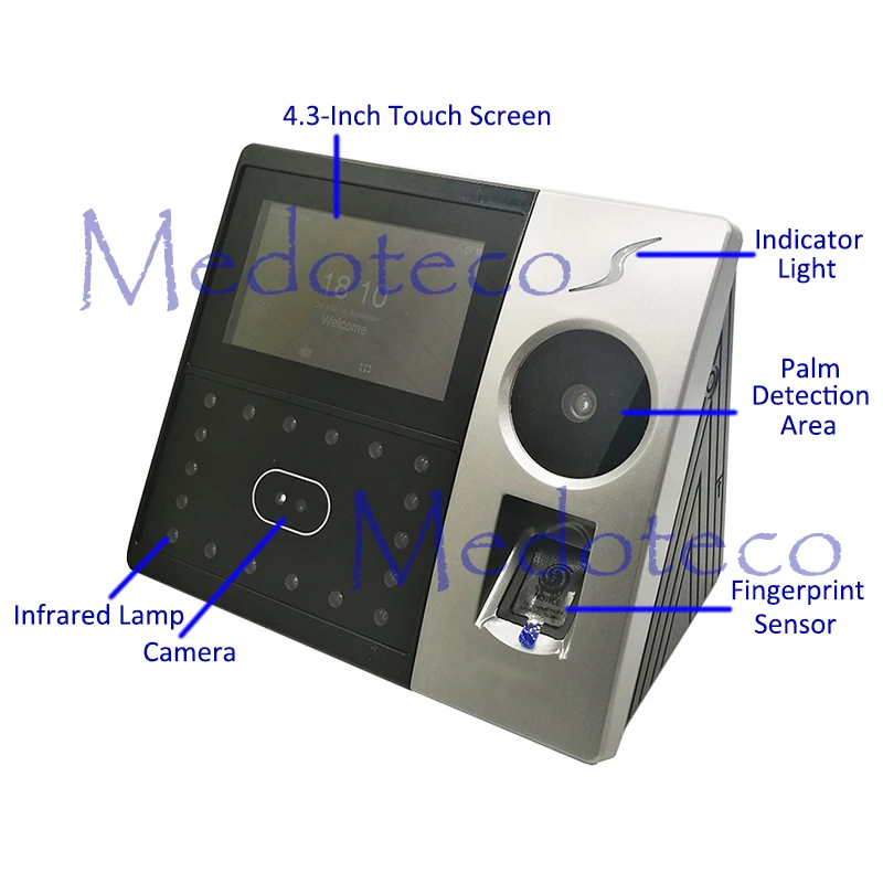 Новый пальмовое время посещаемости работник гиберд биометрическая электронная посещаемость лица и регистратор времени с дактилоскопией