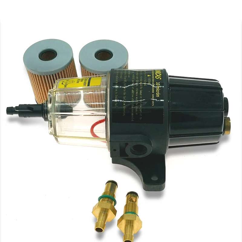 Ceny UF 10K FILTR PALIWA Separator wody montaż jasne miska dla silnik zaburtowy z 2 elementy filtra