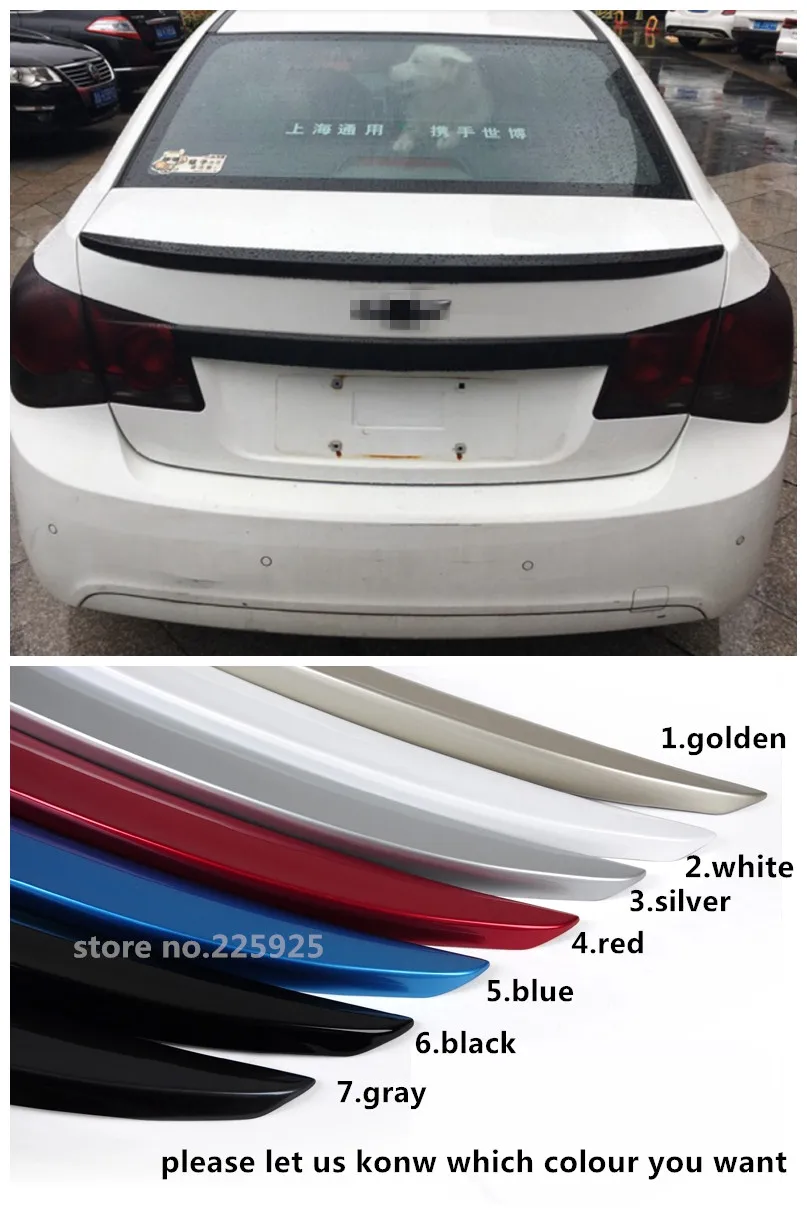 Цветной дефлектор для Chevrolet Cruze задний спойлер 2009 2010 2011 2012 2013 2014|rear wing|spoiler for cruzespoiler