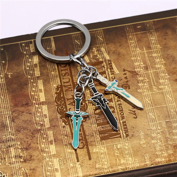 Sword Art брелок "онлайн" SAO Elucidator подвеска металлический брелок держатель для ключей для мужчин и женщин сумка брелок chaviro аниме ювелирные изделия