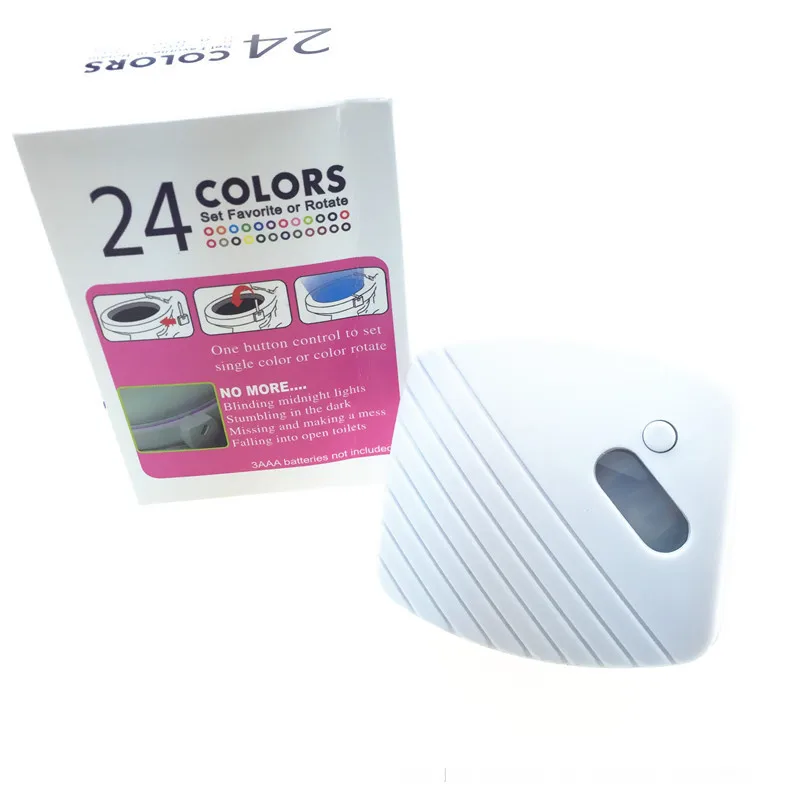 24-color Toilet Induction Light Hanging Toilet Seat Light Led Full-color Body Toilet Lid Cover Lights LED Night Light Nightlight 4