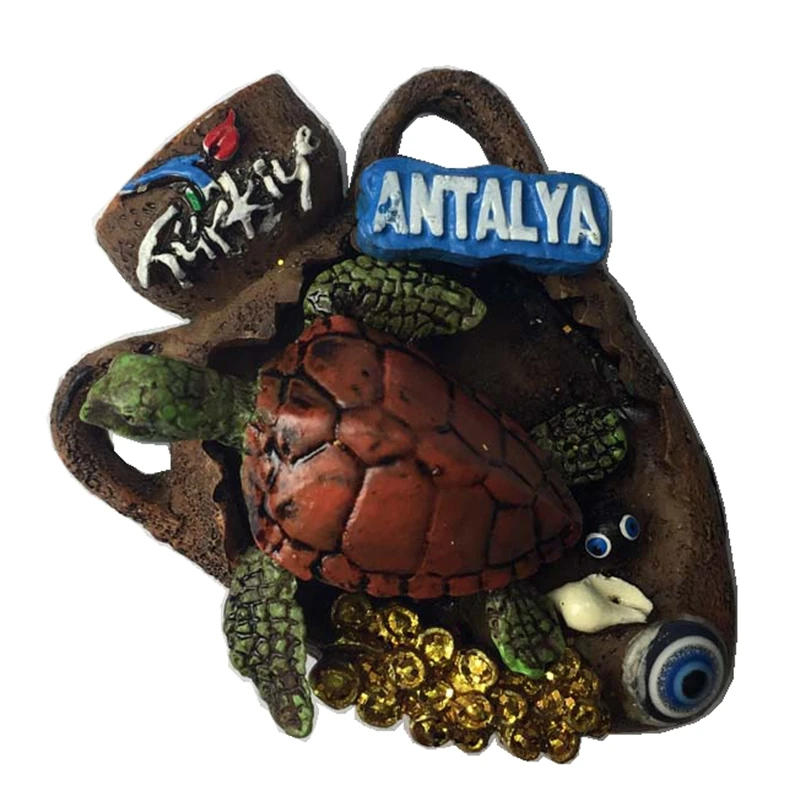 Turkey Antalya Turtle 3D Fridge Travel Souvenirs Creative Home