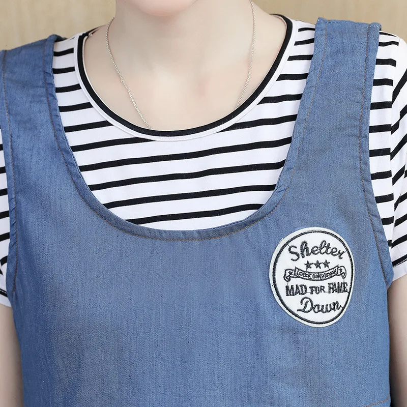 Summer Demin Pregnant Women Dresses Clothes for Pregnant Mother Maternity Dress Pregnancy Casual Clothing Plus Size Photo Shoot