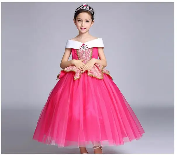 

Girls Fashion Princess Dresses 2017 Summer Sleeveless Gauze Gowns Kids rapunzel tutu Dress CHildren's Birthday Formal Dresses