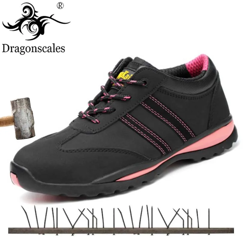 

Steel Toe Cap Women Work & Safety Boots Steel Mid Sole Impact Resistant Soft Ladies Anti-smashing Indestructible Safety Shoes