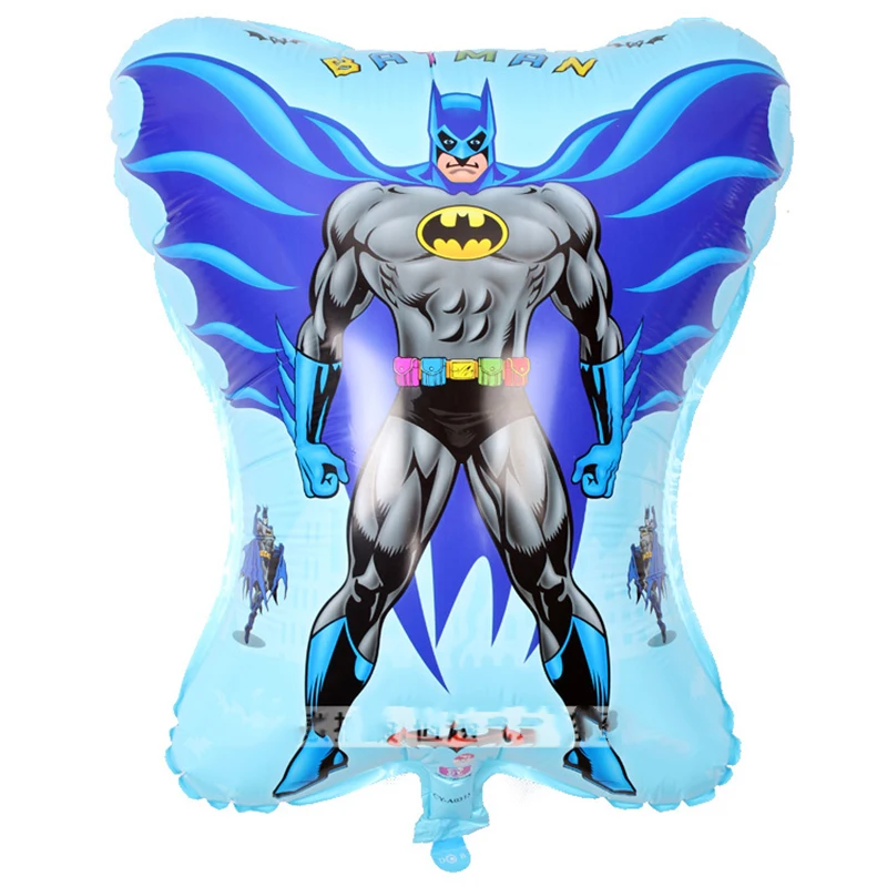 

New arrived 1 pcs/lot super hero shape + batman foil balloon for kids birthday supplier gift mylar helium balloon