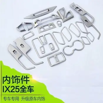 

Car-styling ABS Center Console Panel Stickers Sequin Frame Interior Decoration For Hyundai Creta IX25 Auto Accessories
