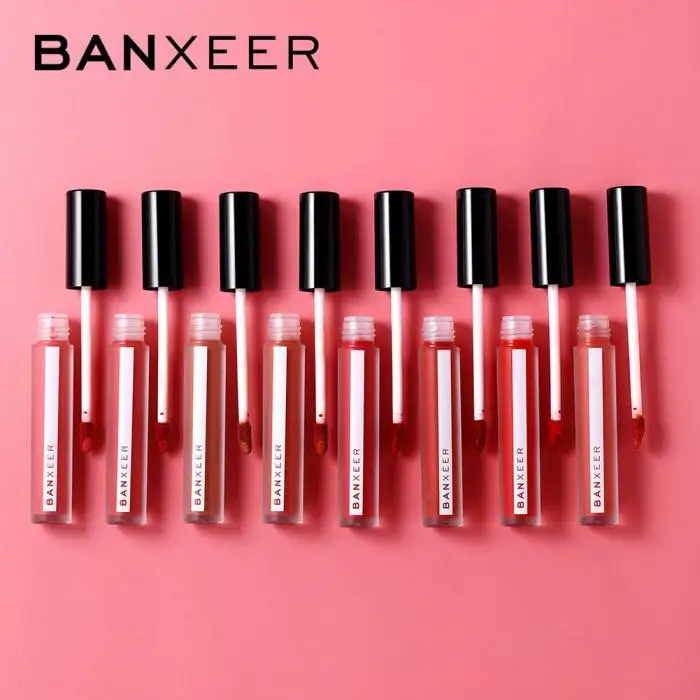 Прямая поставка, BANXEER, Женский матовый блеск для губ, бархатная жидкая губная помада водонепроницаемая, полный оттенок, насыщенные губы, инструмент для макияжа, аксессуары SMJ