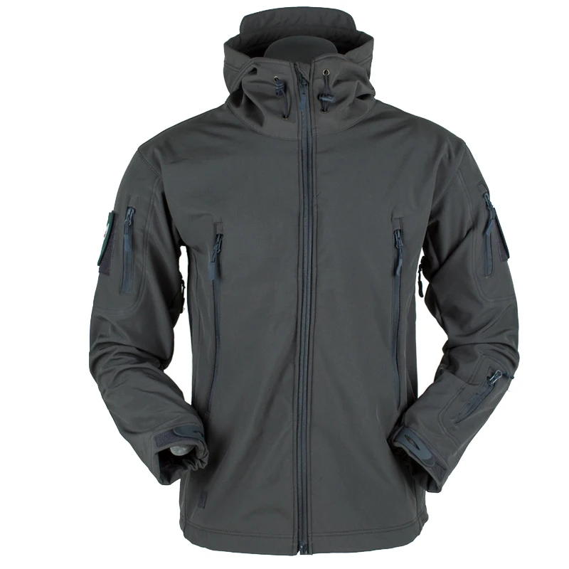  Shark Skin V5 Soft Shell Tactical Military Jacket Men Waterproof Winter Fleece Coat Army Windbreake