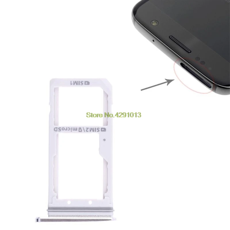 Новинка 2019 лоток для сим карт с двумя слотами держатель сменная часть Samsung Galaxy S7