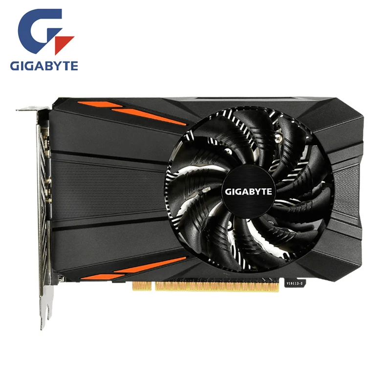 Видеокарты GIGABYTE GTX 1050Ti 4GB GPU 128 бит для видеокарты nVIDIA Geforce GTX1050 Ti Hdmi VGA видеокарты карта GDDR5