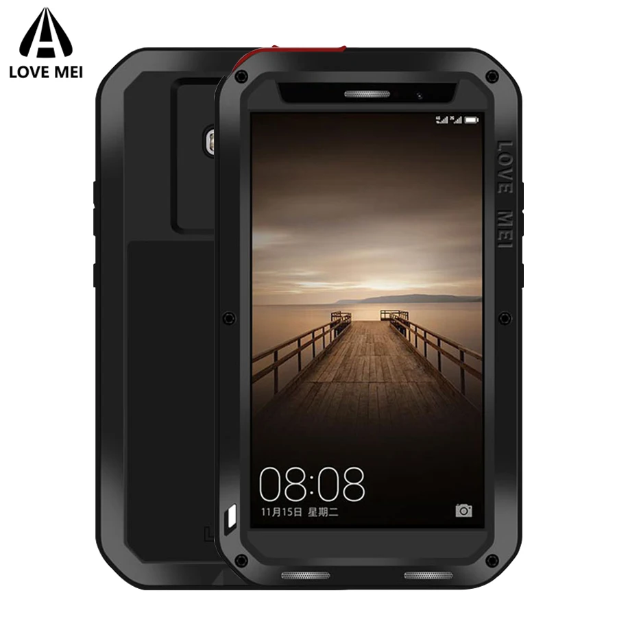 

Love Mei Metal Armor Case For Huawei Mate 8 Mate 9 Cover Aluminum Shockproof Waterproof Case For Huawei Mate9 Mate8 Outdoor Case