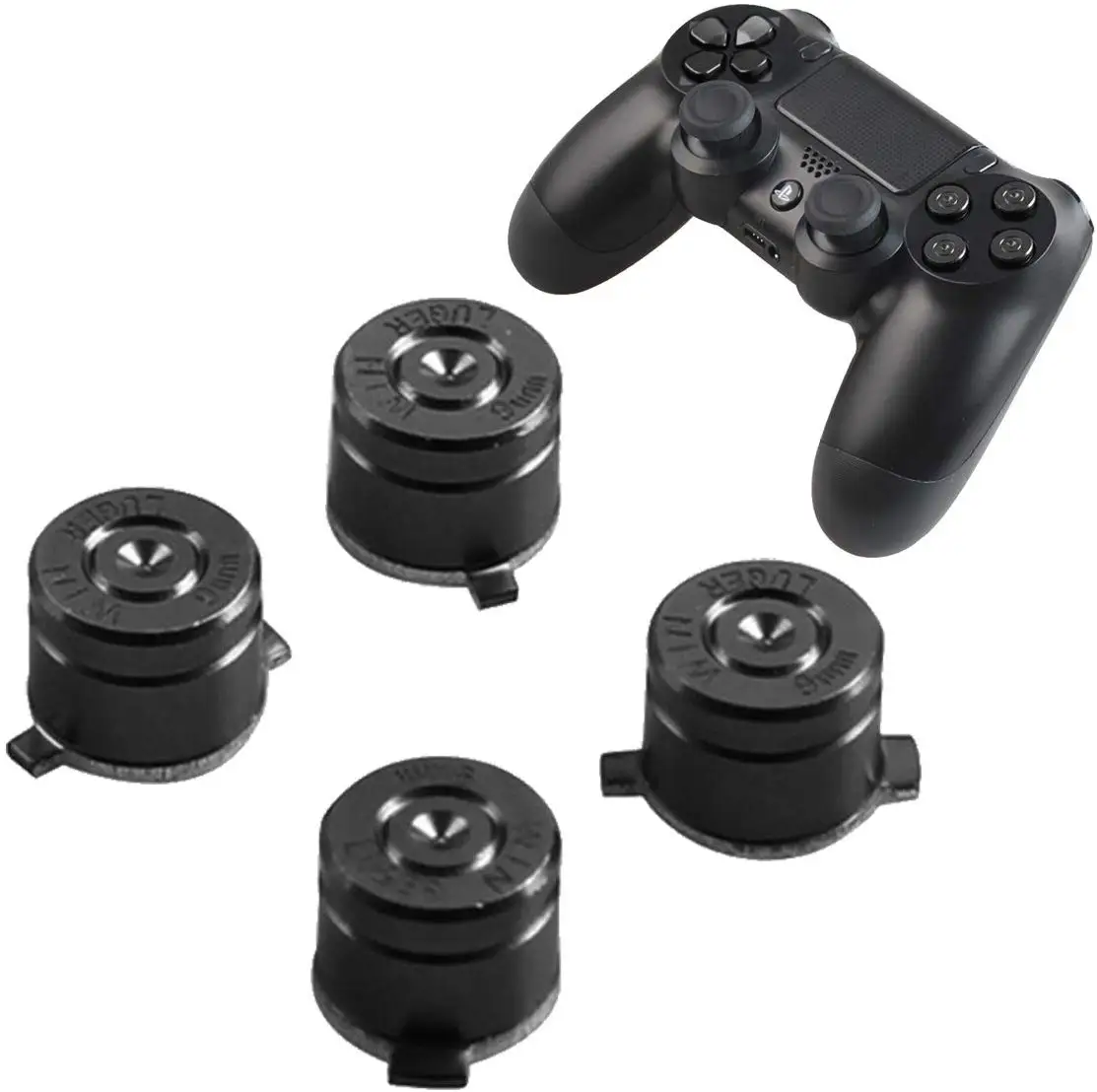 Пулевые кнопки алюминиевые пользовательские металлические ABXY стандартные кнопки запасные части для Playstation 4 PS4 DualShock 4 Замена украшения