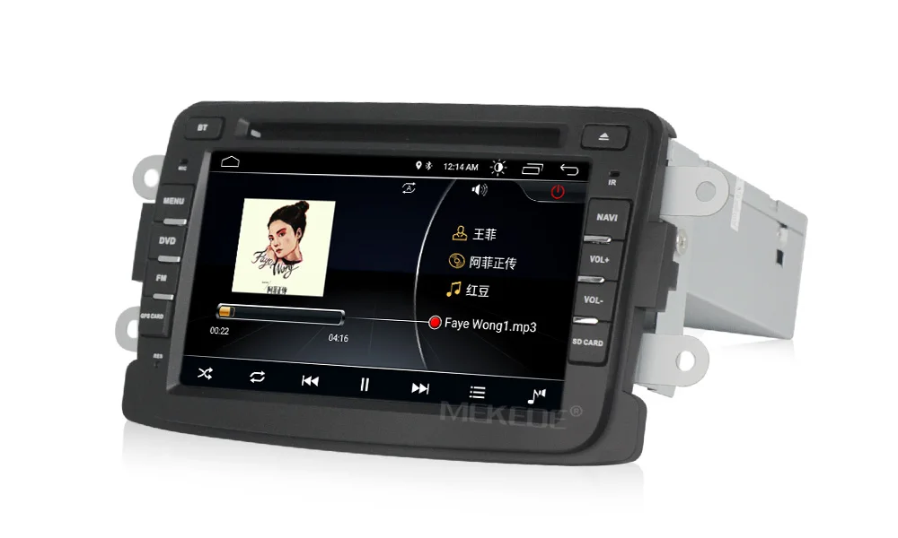 Perfect free shipping Quad Core Pure Android car dvd GPS Navigation Radio For Renault Dacia  Duster Logan Sandero Lada Xray wifi BT+MAP 12