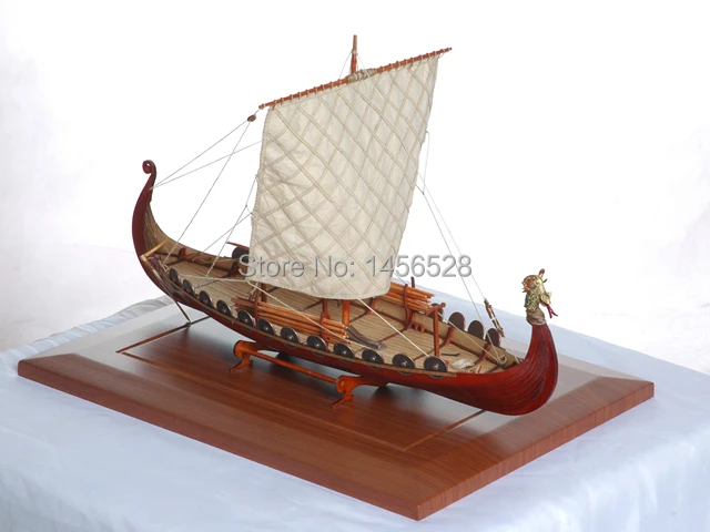 wooden scale sailing boat wood scale ship Viking ships model kit for adults NEW 
