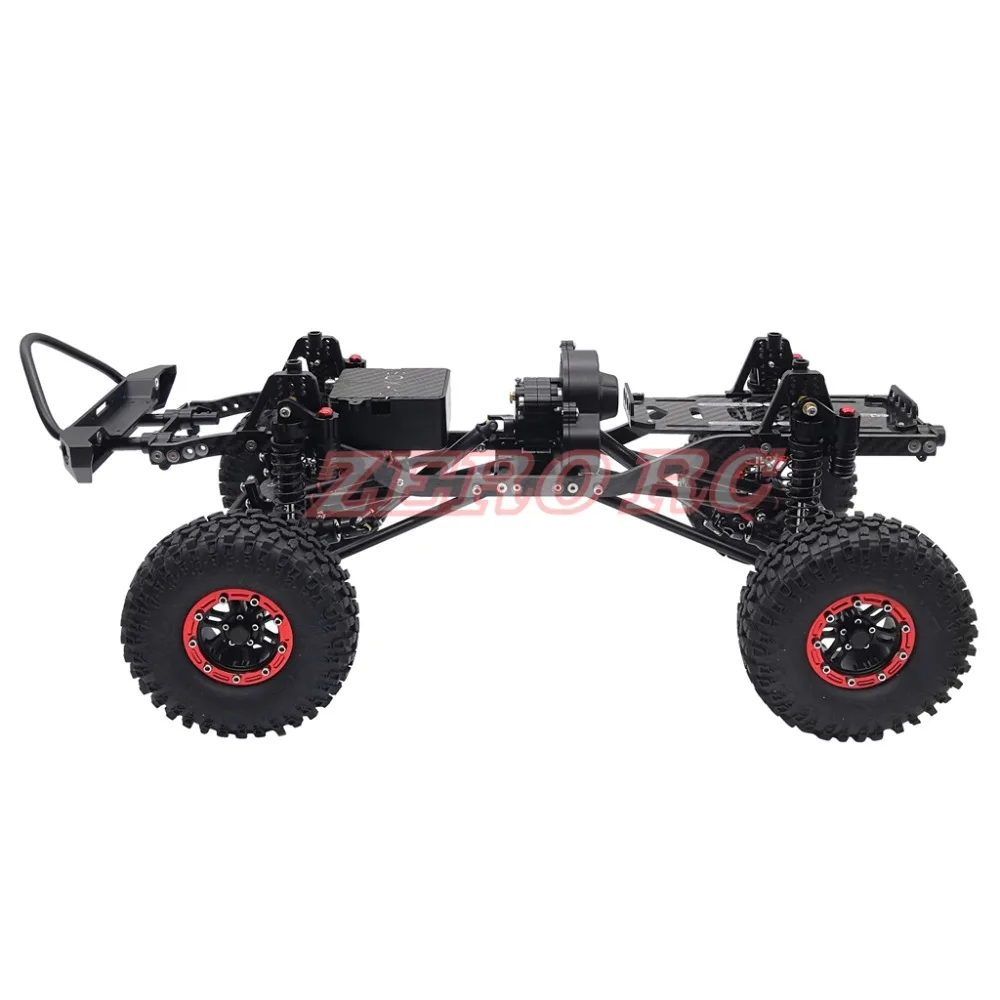 Cool Racing CNC алюминиевая и карбоновая рама осевая SCX10 шасси 313 мм Колесная база матовый черный