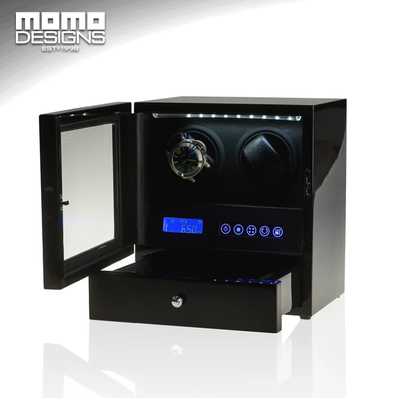 Watch winder 2 Automatic watch winder box LCD control High quality
