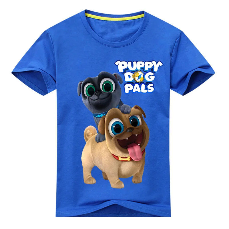 

2018 Summer Cartoon Puppy Dog Pals Print Tee Tshirt For Boy Girls Clothing Children 3D Funny T-shirt Kids T Shirts Clothes 2-12y