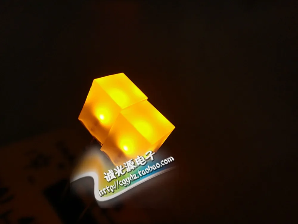 

yellow lights 5X5X7 LED 5*5*7 LED lamp super bright square without foot length
