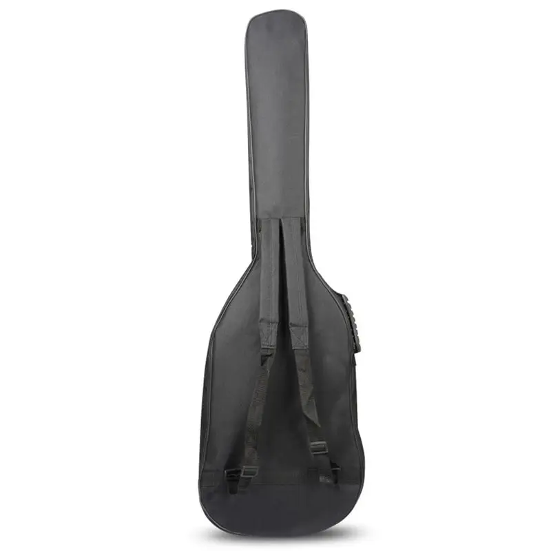 Черный водостойкий двойной ремни бас рюкзак Gig Сумка Чехол для электрогитары 5 мм толщина Губка Мягкий