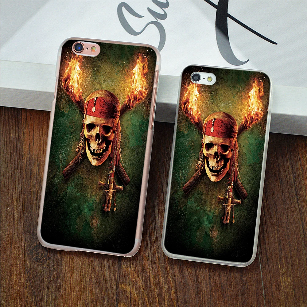 2016 New arrive For Apple iPhone 4 4S 5 5S SE 5C 6 6S Plus 7 7plus case Big pirates skull logo design Unique Hand grasp |