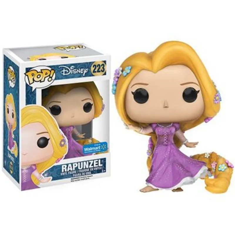 Funko POP Frozen#82 Elsa#81 Анна виниловая Кукла Коллекция каваи#220 Ариэль#52 Жасмин фигурка модель игрушки подарок на день рождения - Цвет: Y-Rapunzel-223