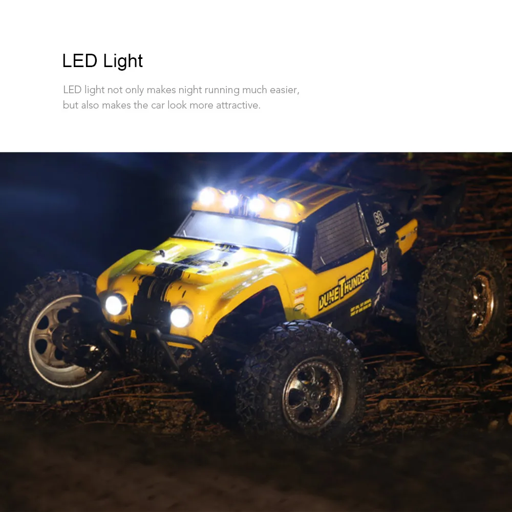 

HBX 12891 1/12 2.4G 4WD Waterproof Desert Truck Off-Road Buggy RTR RC Truck with LED Lights Remote Control Lorry Toys For Boys