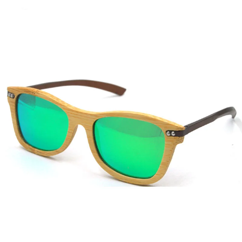 2018 Popular Men Female Unisex Bamboo Aluminum sunglasses colored Polarized Lens | Аксессуары для одежды