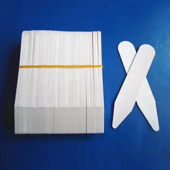 

200Pcs 2 inches Plastic Collar Brace Collar Stays For Men Shirts White/Transparent Bones Stiffeners Stays Brace Collar Stays