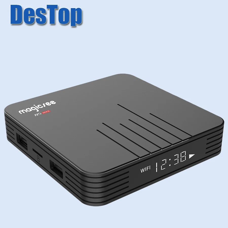 Magicsee N5 Max Amlogic S905X3 Android 9,0 tv BOX 4G 32G/64G Rom 2,4+ 5G Dual Wifi Bluetooth 4,0 Smart Box 4K телеприставка