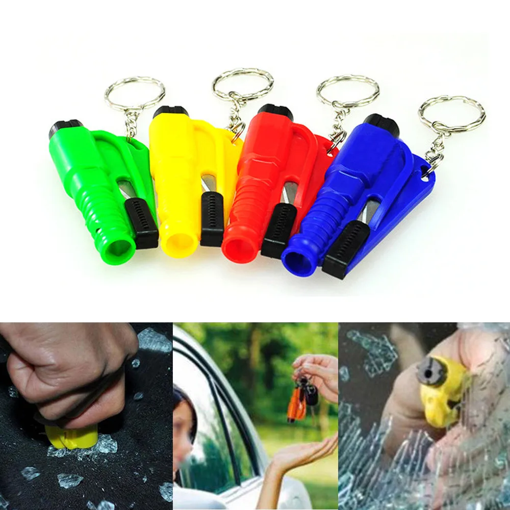 

2018 New Arrival Retro Design Best Selling Universal Mini Safety Keychain Car Emergency Rescue Glass Breaker Hammer Escape Tool