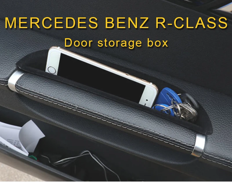 Для Mercedes Benz R-Class автомобильный Стайлинг дверная коробка для хранения Органайзер панель Крышка обрезная рамка аксессуары для интерьера