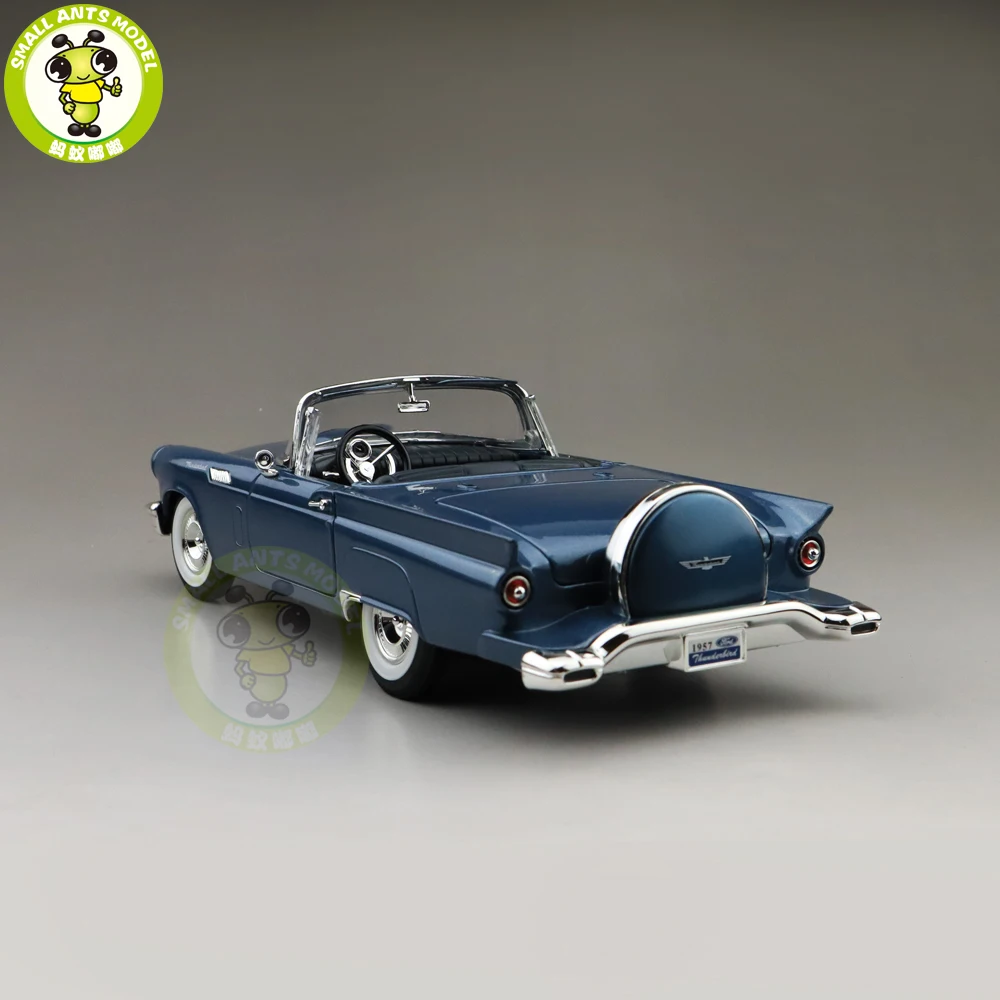 1/18 1957 Ford THUNDERBIRD Road Подпись литая под давлением Модель автомобиля игрушки для мальчиков и девочек подарок