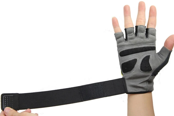 Дышащие вентиляционные перчатки для занятий фитнесом спортом в тренажерном зале перчатки митенки для тяжелой атлетики прочные нескользящие с длинными перчатки wrist Protect