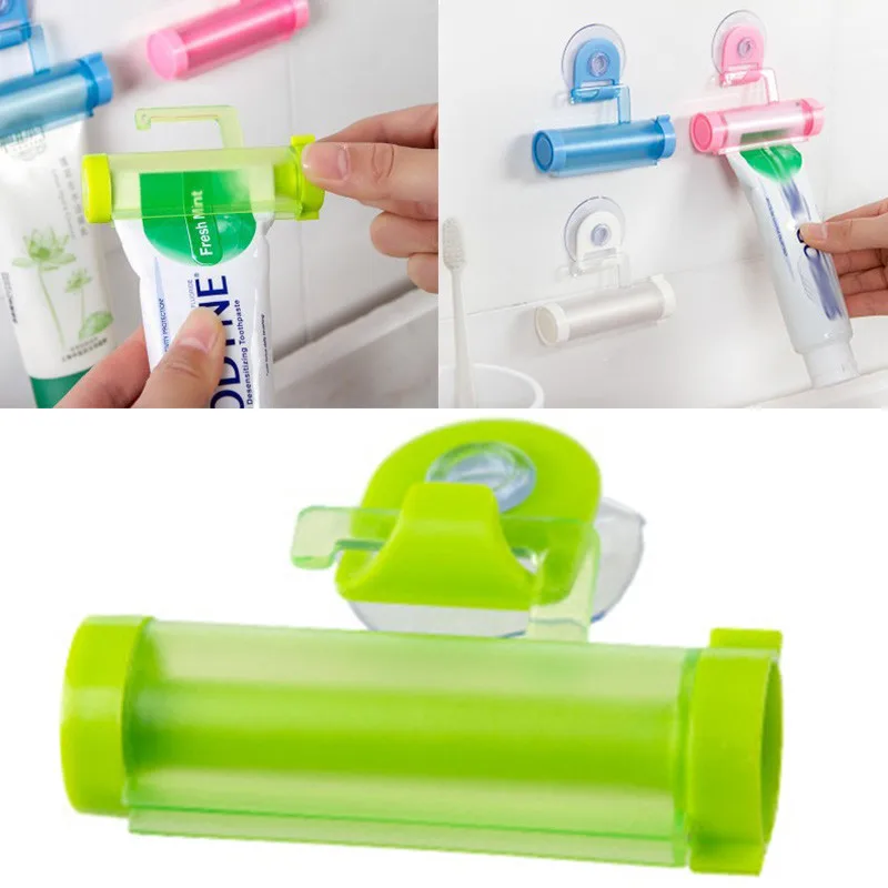 

1pcRolling Squeezer Toothpaste Dispenser Tube Sucker Hanging Holder ABS Sucker Multi-color Submarine Creative Shape Random Color