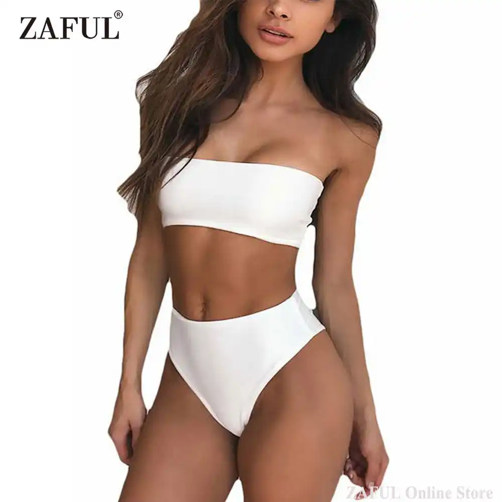 high waist bikini zaful