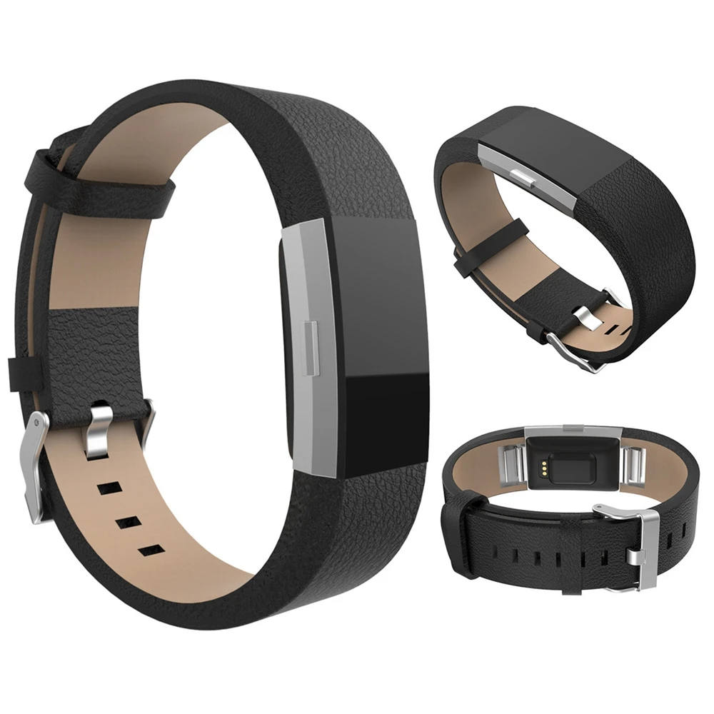 

GHH New Faux Leather Wrist Band Watch Strap Bracelet Sports Replacement Fit For Fitbit Charge 2 SP1202-SP1208
