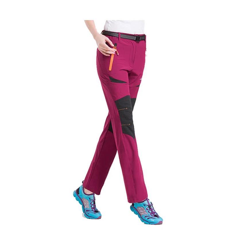 JACKSANQI nuevos de las mujeres de secado rápido pantalones de senderismo de verano impermeable de los deportes al aire libre senderismo Camping Pantalones Mujer Pantalones RA004
